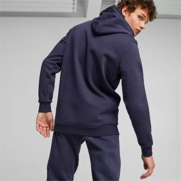 Hanorac pentru bărbați PUMA ESS+ LOGO LAB HOLIDAY HOODIE FL 675924-06 ALBASTRU 