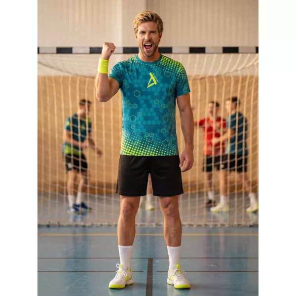  Tricou funcțional premium pentru bărbați ALTISPORT VOJ/ALM005TR01 KEROSEN/GALBEN 