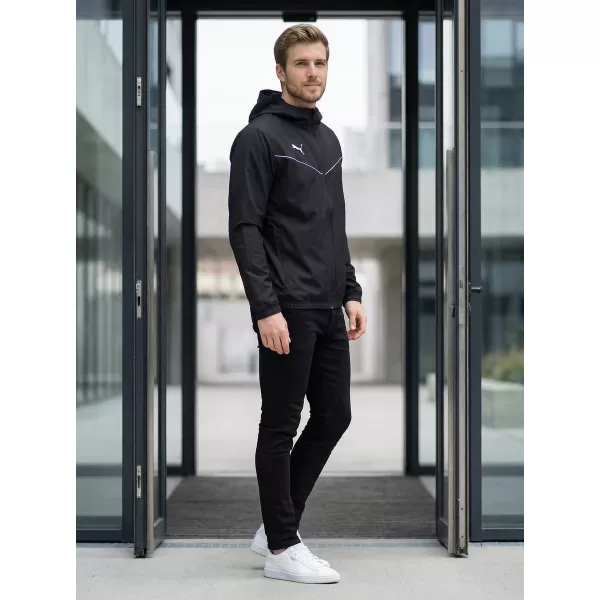  Jachetă pentru bărbați PUMA TEAMRISE ALL WEATHER JACKET 657396-03 NEGRU 