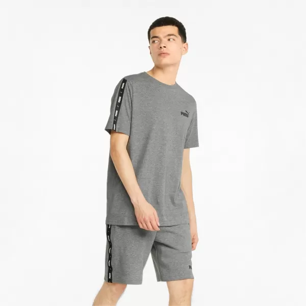  Tricou pentru bărbați PUMA ESS+ TAPE TEE 847382-03 GRI 