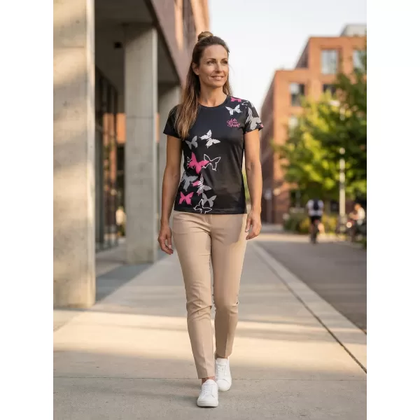  Tricou funcțional premium pentru femei ALTISPORT VOJ/ALW002TR01 NEGRU ROZ 