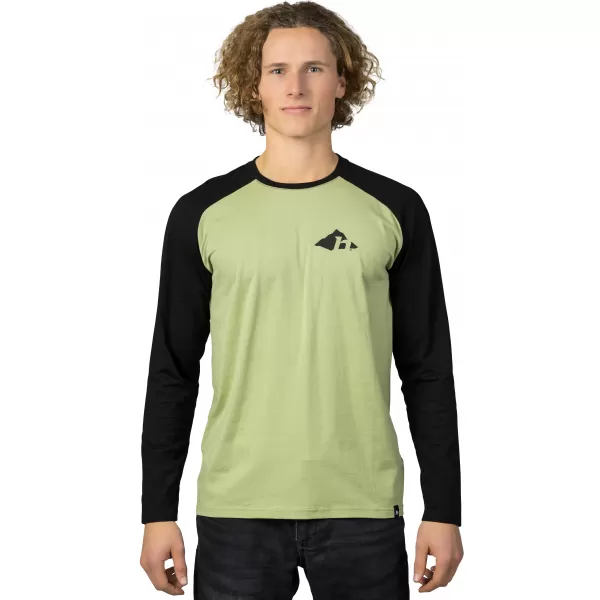  Tricou pentru bărbați cu mâneci lungi HANNAH HANES PIATRĂ DE MUŞCHI/ANTRACIT 