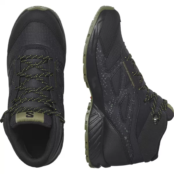  Pantofi pentru copii SALOMON OUTWAY MID CSWP JUNIOR L47283500 FANTOMĂ/NEGRU/GALBEN DE SIGURANȚĂ 