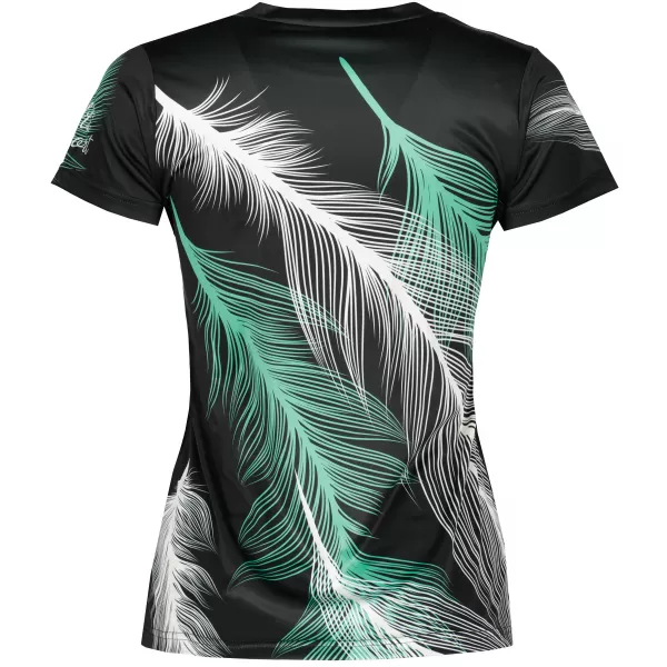  Tricou funcțional premium pentru femei ALTISPORT VOJ/ALW001TR01 NEGRU/TURCOAZ 