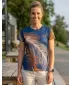 Tricou funcțional premium pentru femei ALTISPORT VOJ/ALW001TR01 BLEUMARIN/MARO