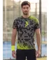 Tricou funcțional premium pentru bărbați ALTISPORT VOJ/ALM005TR01 NEGRU ȘI GALBEN