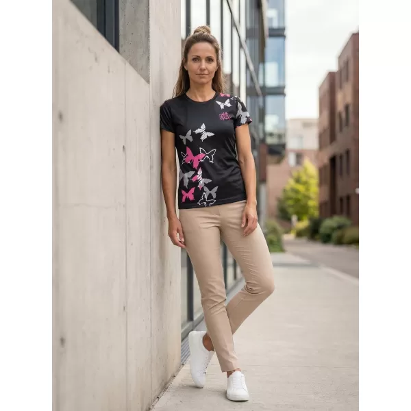  Tricou funcțional premium pentru femei ALTISPORT VOJ/ALW002TR01 NEGRU ROZ 