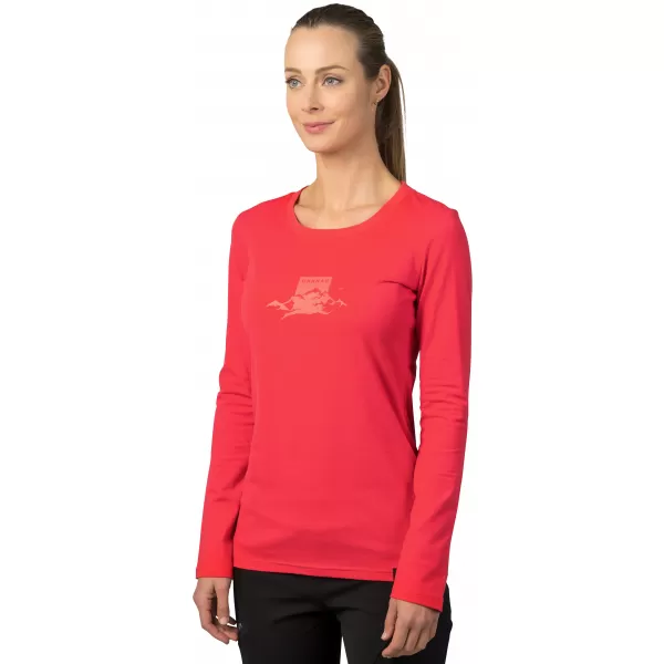  Tricou de damă cu mâneci lungi HANNAH ELARA HIBISCUS 