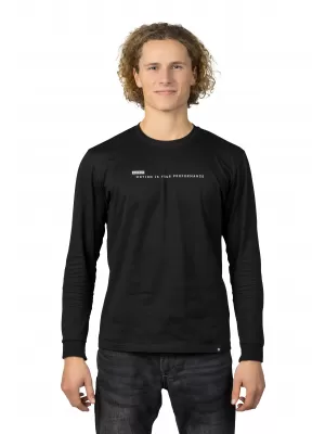 Tricou pentru bărbați cu mâneci lungi HANNAH KIRK ANTRACIT