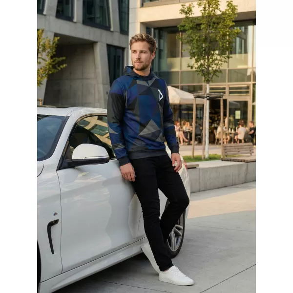  Hanorac premium pentru bărbați ALTISPORT VOJ/ALM007MI01 ALBASTRU INCHIS 