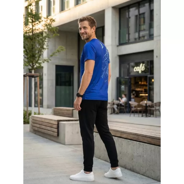  Tricou premium pentru bărbați ALTISPORT VOJ/ALM004TR01 ALBASTRU REGAL 