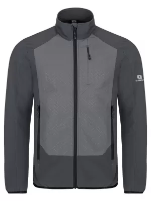 Jachetă softshell pentru bărbați LOAP URVAL OLM2313 GRI ÎNCHIS