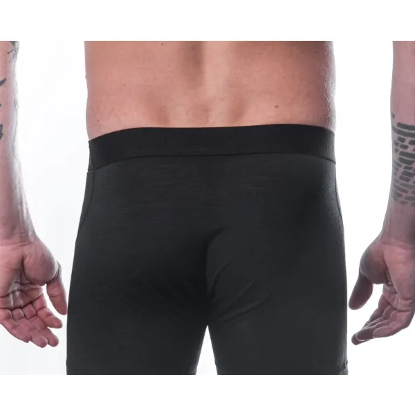 Boxeri pentru bărbați SENSOR MERINO AIR NEAGRĂ 