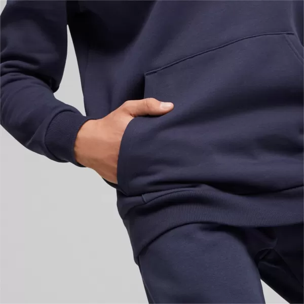  Hanorac pentru bărbați PUMA ESS+ LOGO LAB HOLIDAY HOODIE FL 675924-06 ALBASTRU 