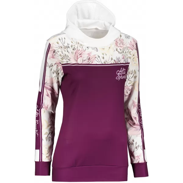  Hanorac premium pentru femei ALTISPORT VOJ/ALW008MI01 BURGUNDIA 