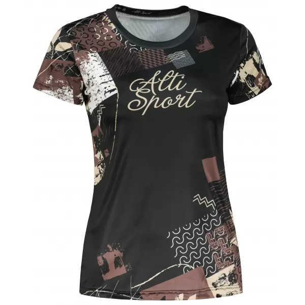  Tricou funcțional premium pentru femei ALTISPORT VOJ/ALW009TR01 NEGRU MARO 