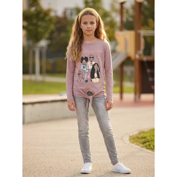  Tricou fetita cu maneca lunga SAM 73 VADANIA KT 505 TRANDAFIR BĂTRÂN 