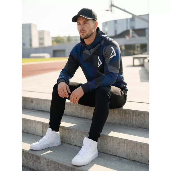 Hanorac premium pentru bărbați ALTISPORT VOJ/ALM007MI01 ALBASTRU INCHIS 