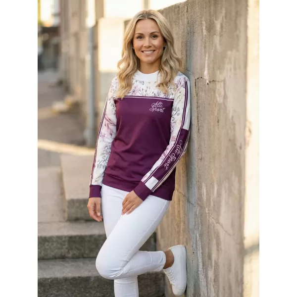  Hanorac premium pentru femei ALTISPORT VOJ/ALW008MI01 BURGUNDIA 