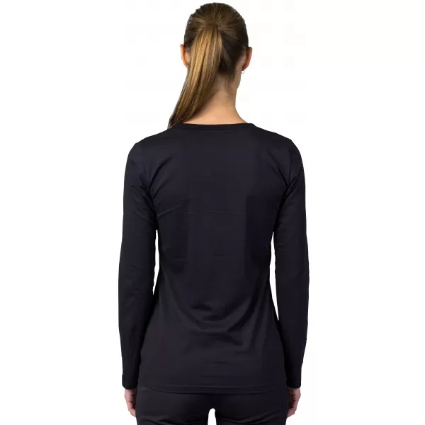  Tricou de damă cu mâneci lungi HANNAH ELARA ANTRACIT (ALB) 