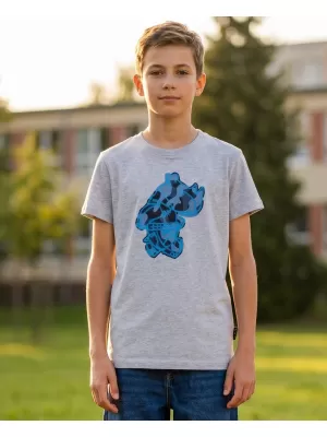 Tricou băieți SAM 73 SILAQUI KT 502 GRI DESCHIS