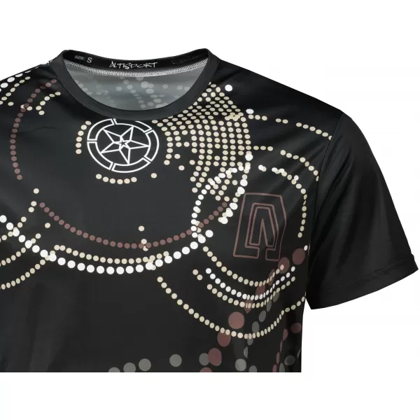  Tricou premium pentru bărbați ALTISPORT VOJ/ALM003TR01 NEGRU MARO 