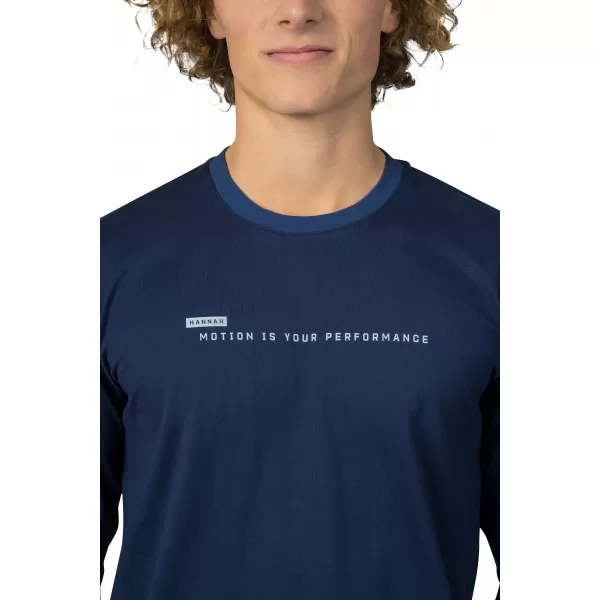  Tricou pentru bărbați cu mâneci lungi HANNAH KIRK PATRIOT ALBASTRU 