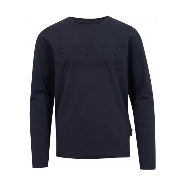  Tricou băiat cu mâneci lungi SAM 73 CELDOR KT 501 ALBASTRU ÎNCHIS 