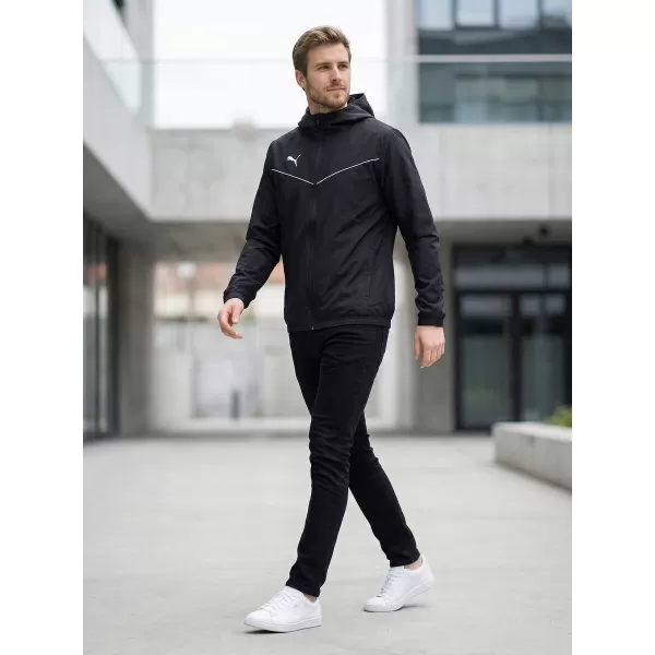  Jachetă pentru bărbați PUMA TEAMRISE ALL WEATHER JACKET 657396-03 NEGRU 