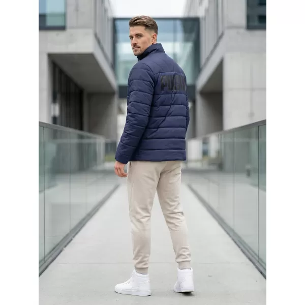 Jachetă pentru bărbați PUMA ESS+ PADDED JACKET 849349-06 ALBASTRU 