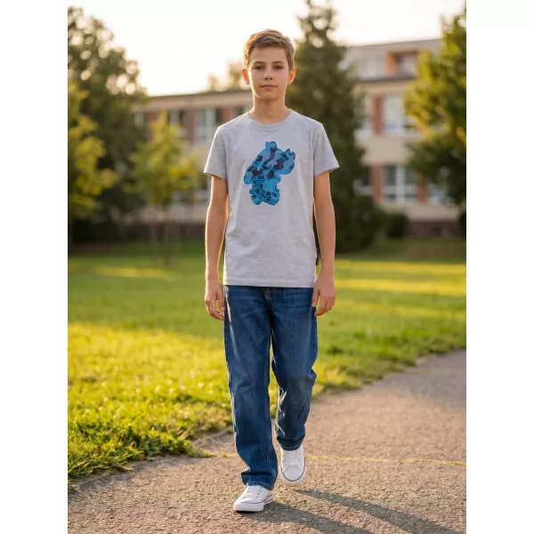  Tricou băieți SAM 73 SILAQUI KT 502 GRI DESCHIS 