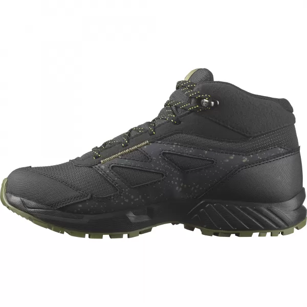  Pantofi pentru copii SALOMON OUTWAY MID CSWP JUNIOR L47283500 FANTOMĂ/NEGRU/GALBEN DE SIGURANȚĂ 