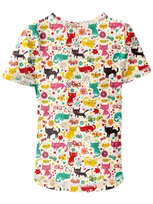 Short -sleeved t -thirt WAMU KOČIČÍ LOUKA ALB/MAI COLORAT