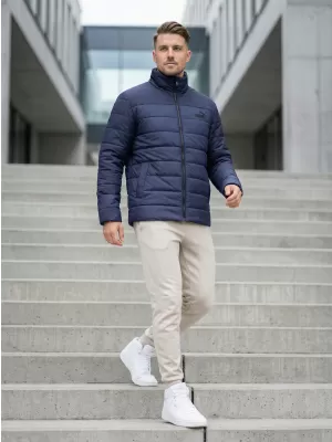 Jachetă pentru bărbați PUMA ESS+ PADDED JACKET 849349-06 ALBASTRU
