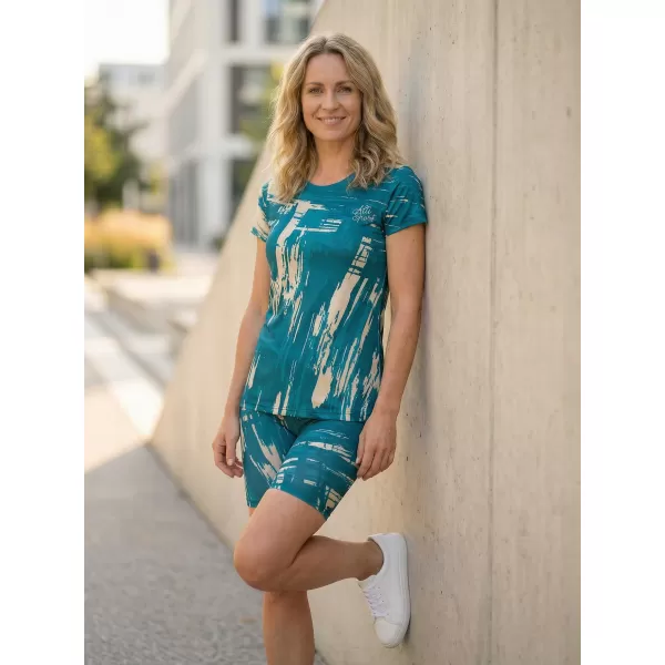  Tricou funcțional premium pentru femei ALTISPORT VOJ/ALW010TR01 KEROSEN/ALBASTRU 