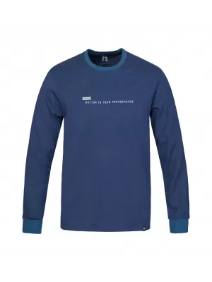 Tricou pentru bărbați cu mâneci lungi HANNAH KIRK PATRIOT ALBASTRU