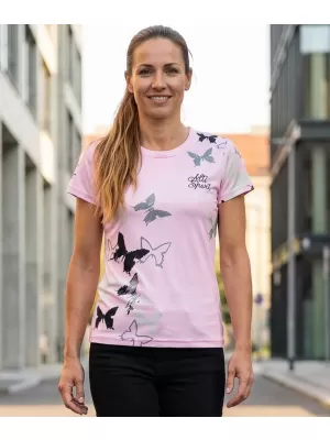 Tricou funcțional premium pentru femei ALTISPORT VOJ/ALW002TR01 ROZ DESCHIS