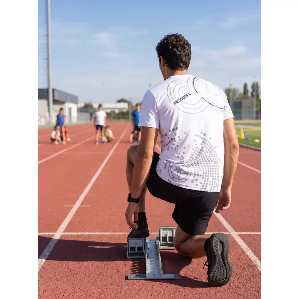  Tricou premium pentru bărbați ALTISPORT VOJ/ALM003TR01 ALB 