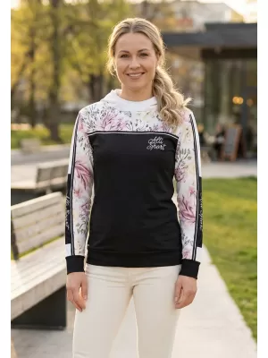 Hanorac premium pentru femei ALTISPORT VOJ/ALW008MI01 NEGRU