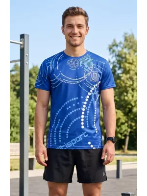 Tricou premium pentru bărbați ALTISPORT VOJ/ALM003TR01 ALBASTRU REGAL