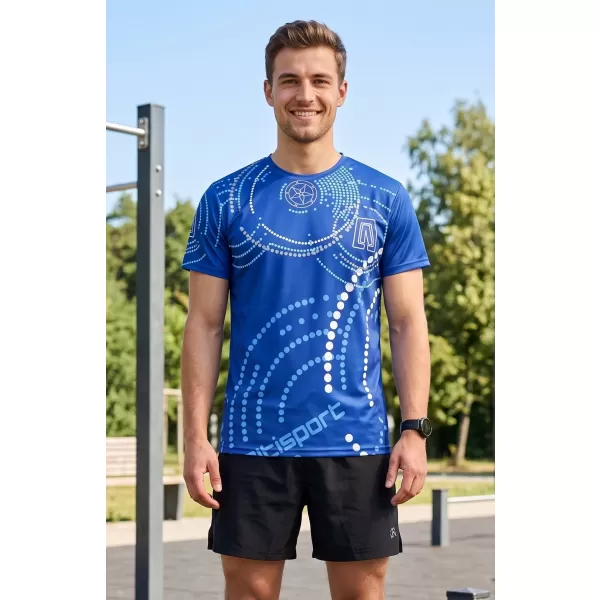  Tricou premium pentru bărbați ALTISPORT VOJ/ALM003TR01 ALBASTRU REGAL 