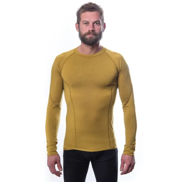  Tricou termic pentru bărbați SENSOR MERINO AIR MUSTARD 