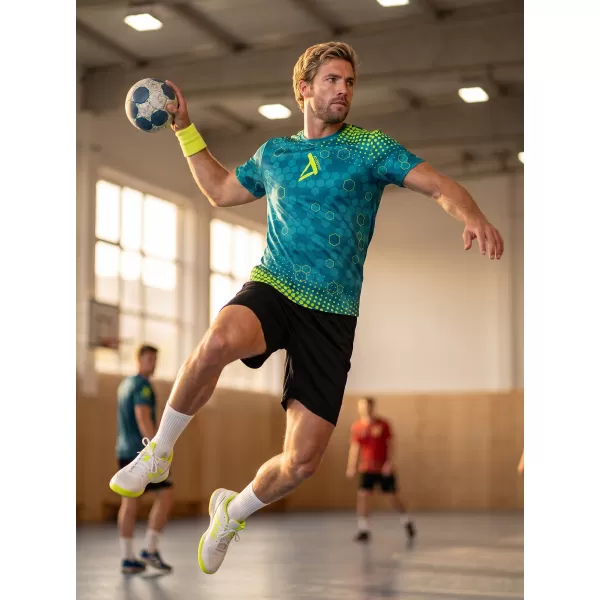  Tricou funcțional premium pentru bărbați ALTISPORT VOJ/ALM005TR01 KEROSEN/GALBEN 