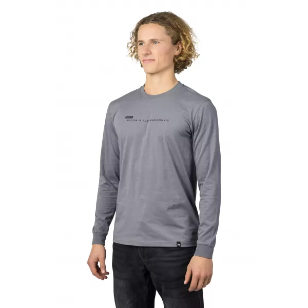  Tricou pentru bărbați cu mâneci lungi HANNAH KIRK GRI OȚEL 