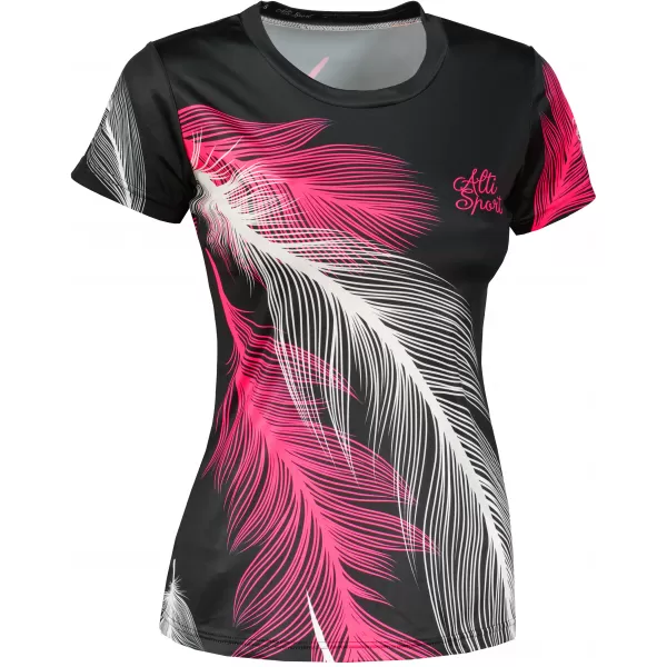  Tricou funcțional premium pentru femei ALTISPORT VOJ/ALW001TR01 NEGRU ROZ 