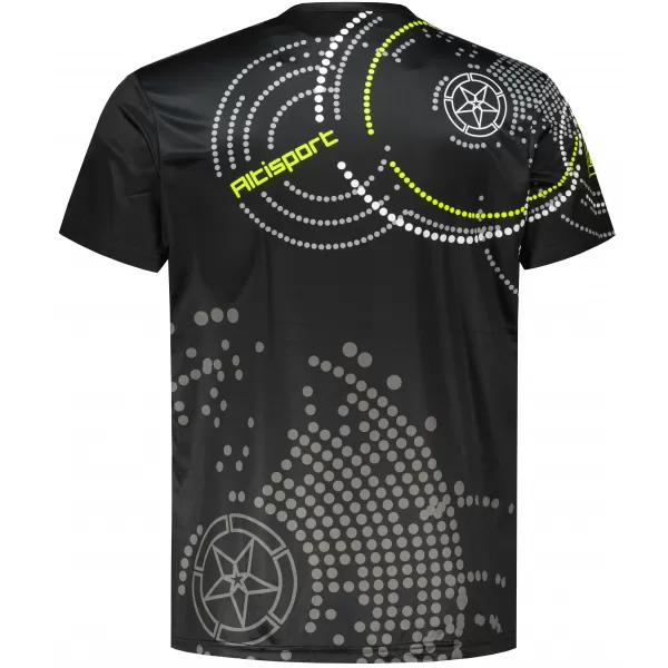  Tricou premium pentru bărbați ALTISPORT VOJ/ALM003TR01 NEGRU ȘI GALBEN 
