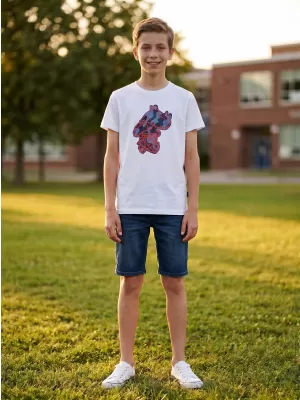 Tricou băieți SAM 73 SILAQUI KT 502 ALB