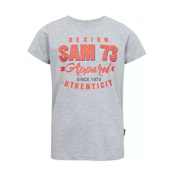  Tricou băieți SAM 73 JANSON KT 504 GRI DESCHIS 