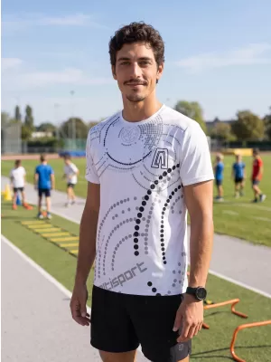Tricou premium pentru bărbați ALTISPORT VOJ/ALM003TR01 ALB