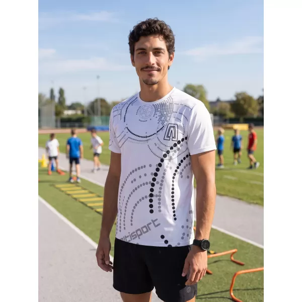  Tricou premium pentru bărbați ALTISPORT VOJ/ALM003TR01 ALB 